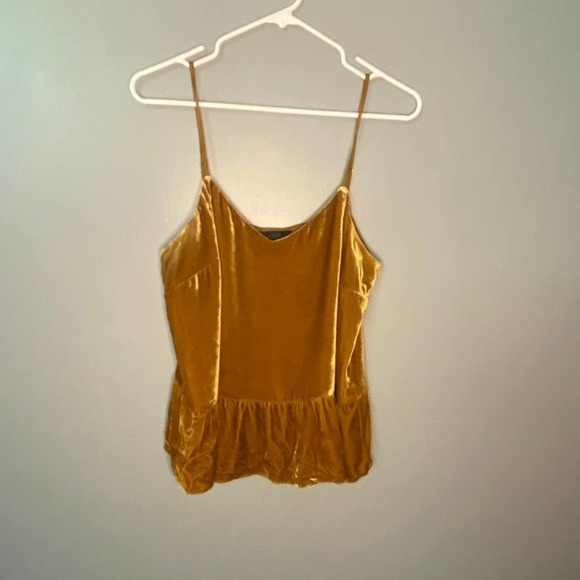 𝅺J Crew Velour / Crushed Velvet Top Size 12P - Picture 2 of 7